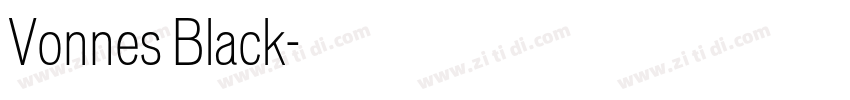 Vonnes Black字体转换